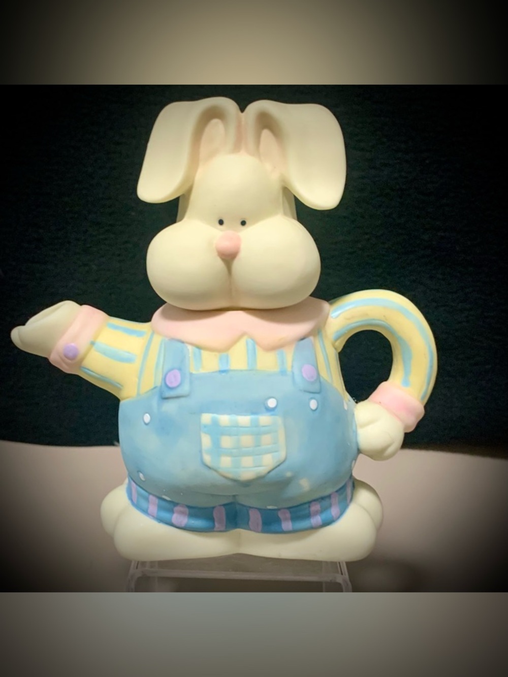 🔍Vintage Ceramic Easter Bunny Teapot